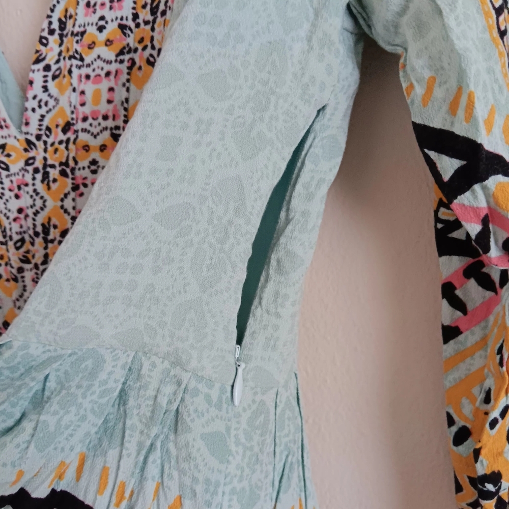 Free People Tegan Border Printed Mini Dress - Picture 5 of 8